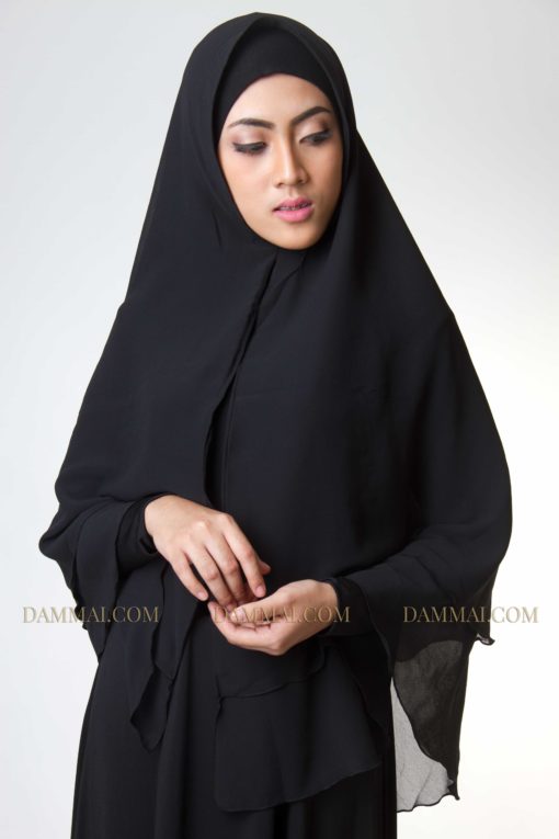 black jilbab syar’i 301