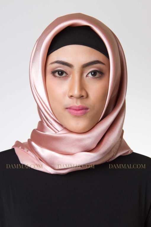 goldy pink jilbab segi empat 801