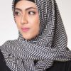 modern stripes hijab segi empat 1602